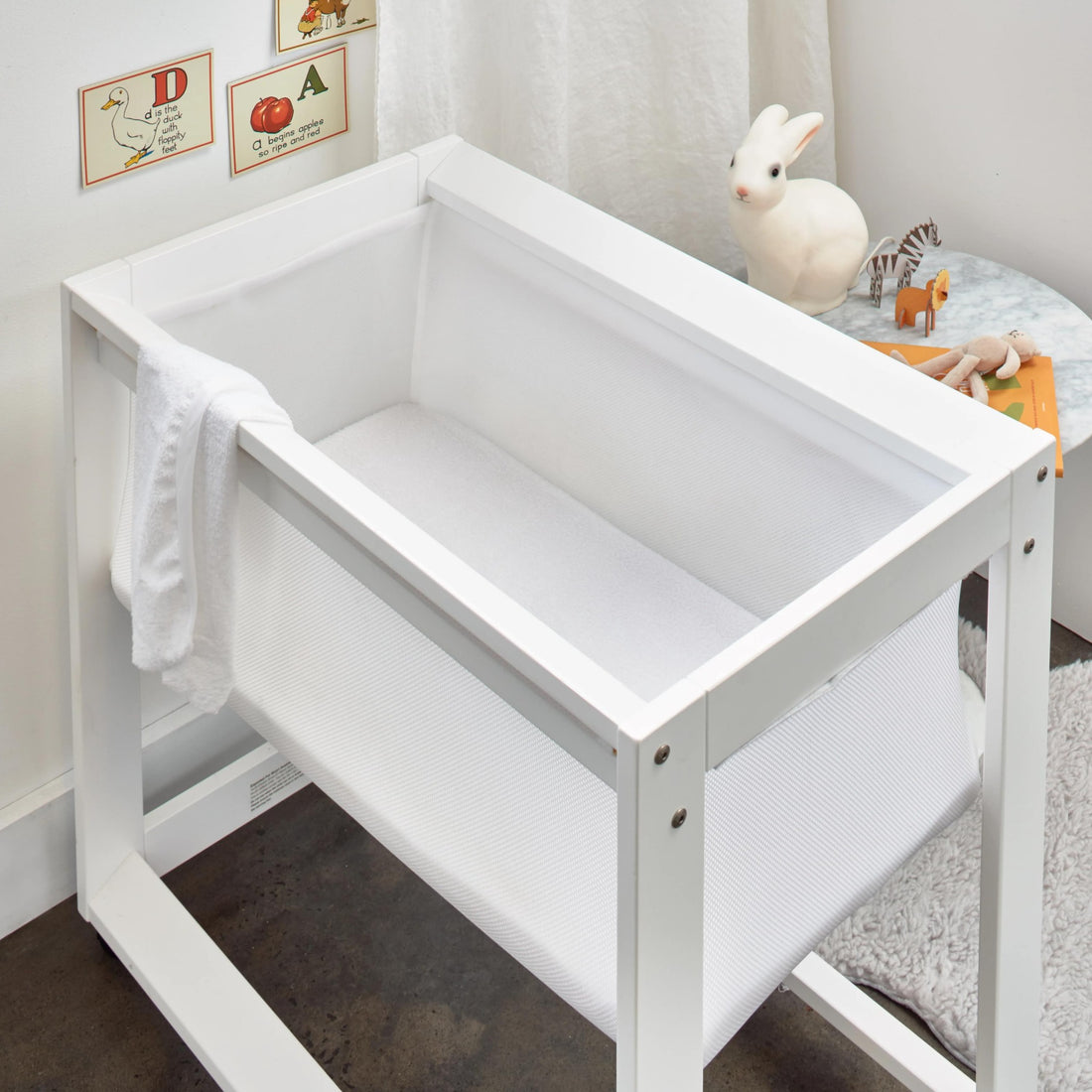 Cotton Terry Fitted Waterproof Bassinet Mattress Protector