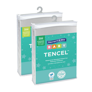 Tencel™ Fitted Waterproof Cot Mattress Protector