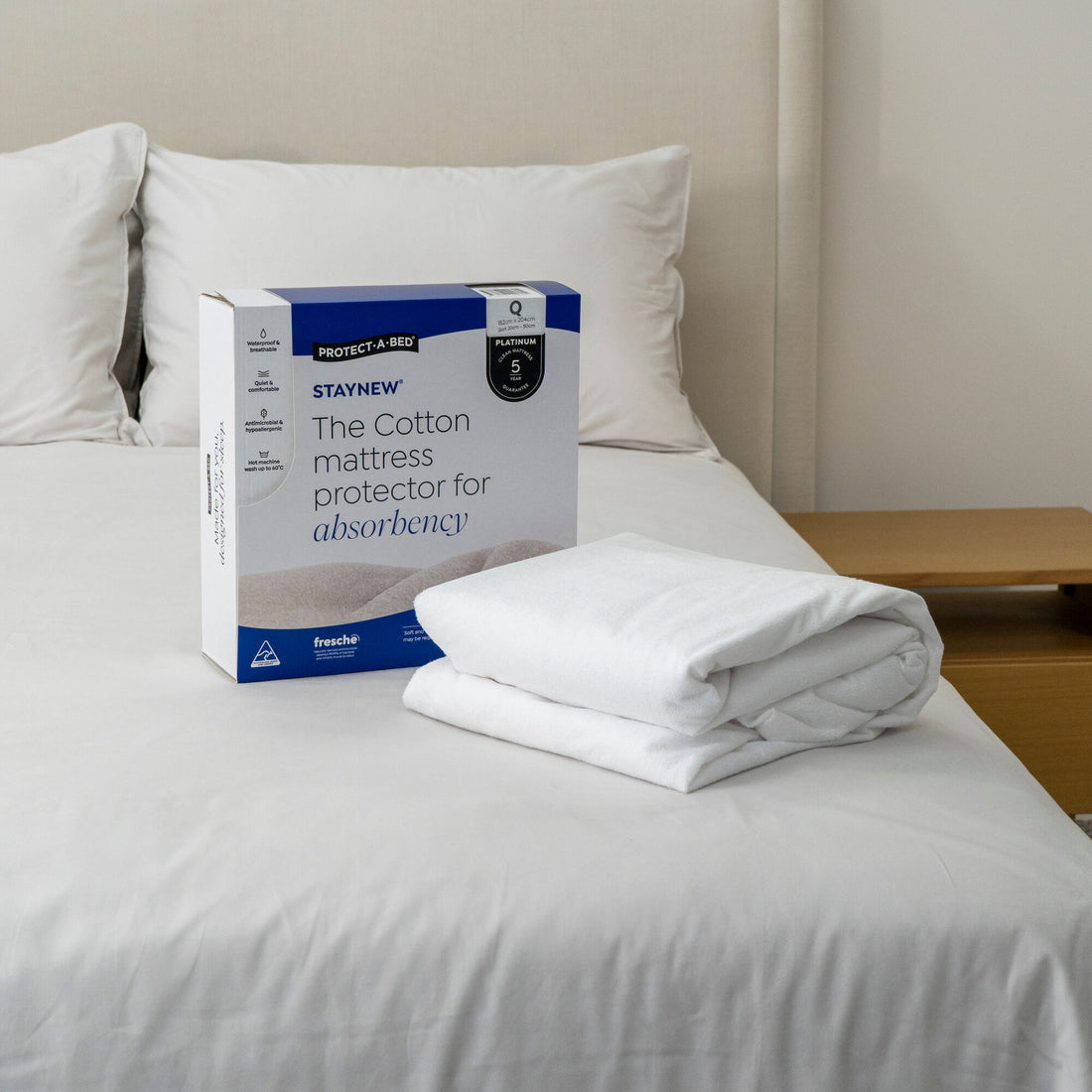 Staynew Cotton Terry Fitted Waterproof Mattress Protector