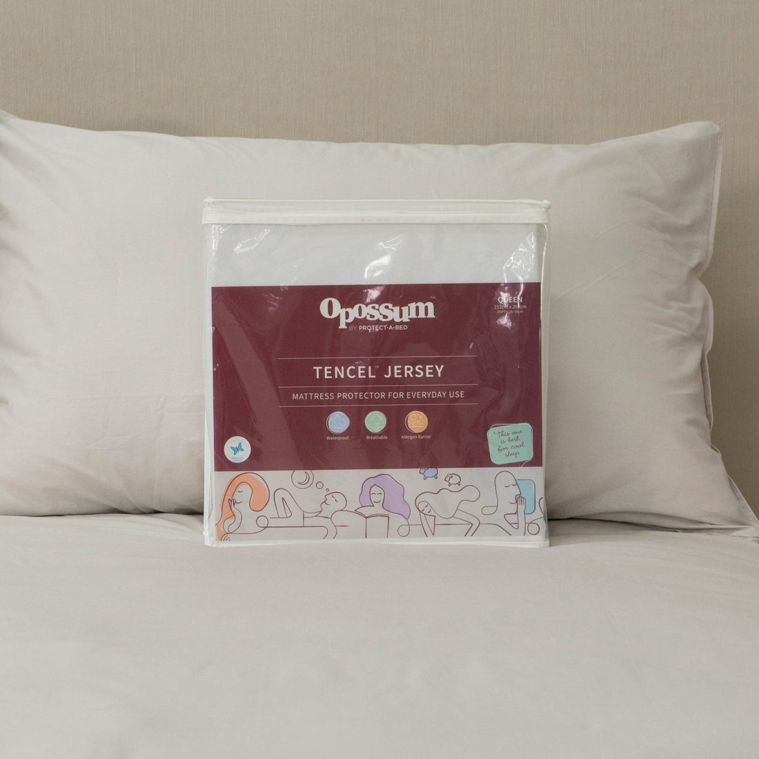 Tencel™ Jersey Fitted Waterproof Mattress Protector