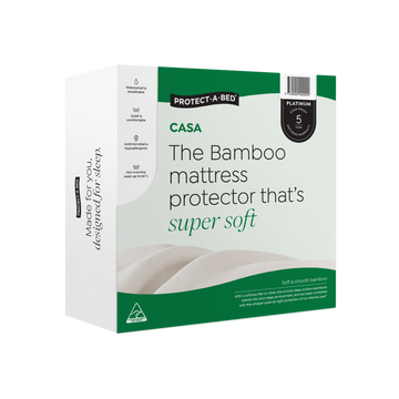 Casa Bamboo Jersey Fitted Waterproof Mattress Protector