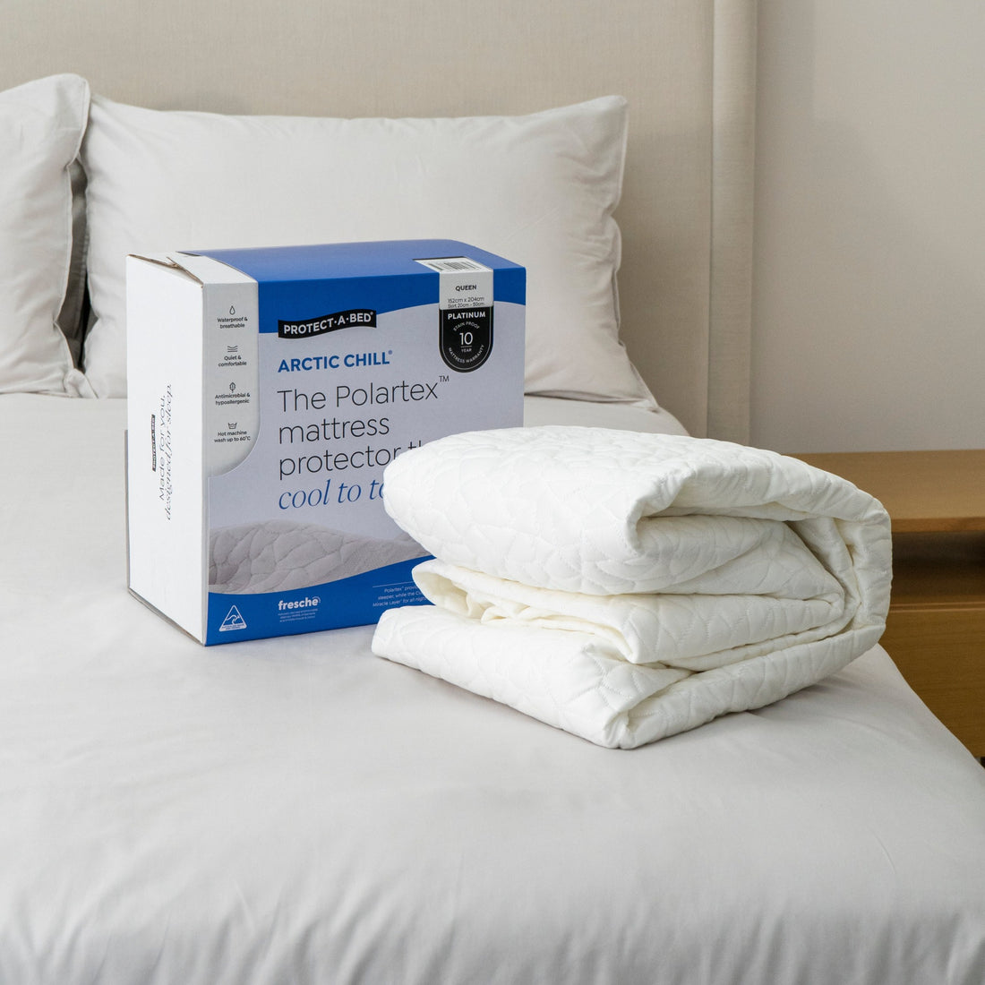 Arctic Chill® Polartex™ Jacquard Fitted Waterproof Mattress Protector