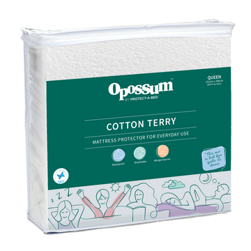 Cotton Terry Fitted Waterproof Mattress Protector