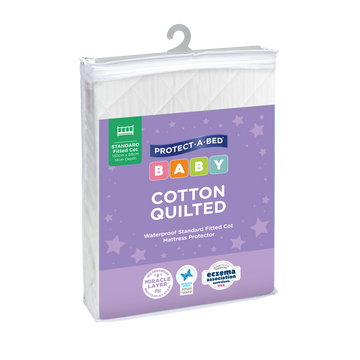 Cotton Quilted Fitted Waterproof Cot Mattress Protector