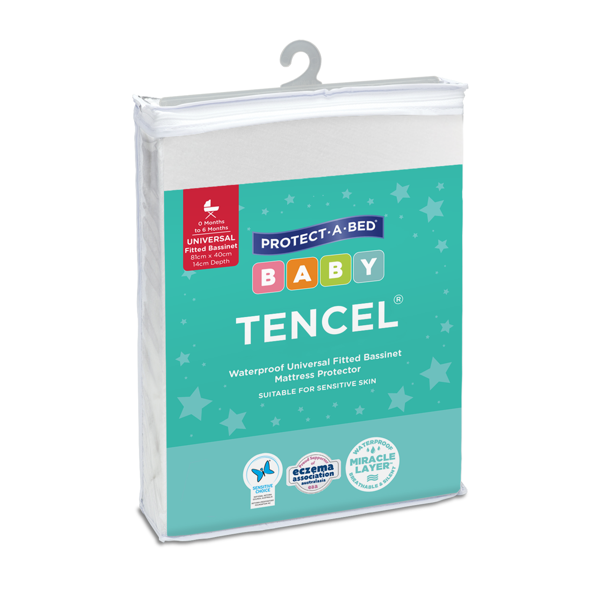 Tencel™ Fitted Waterproof Bassinet Mattress Protector