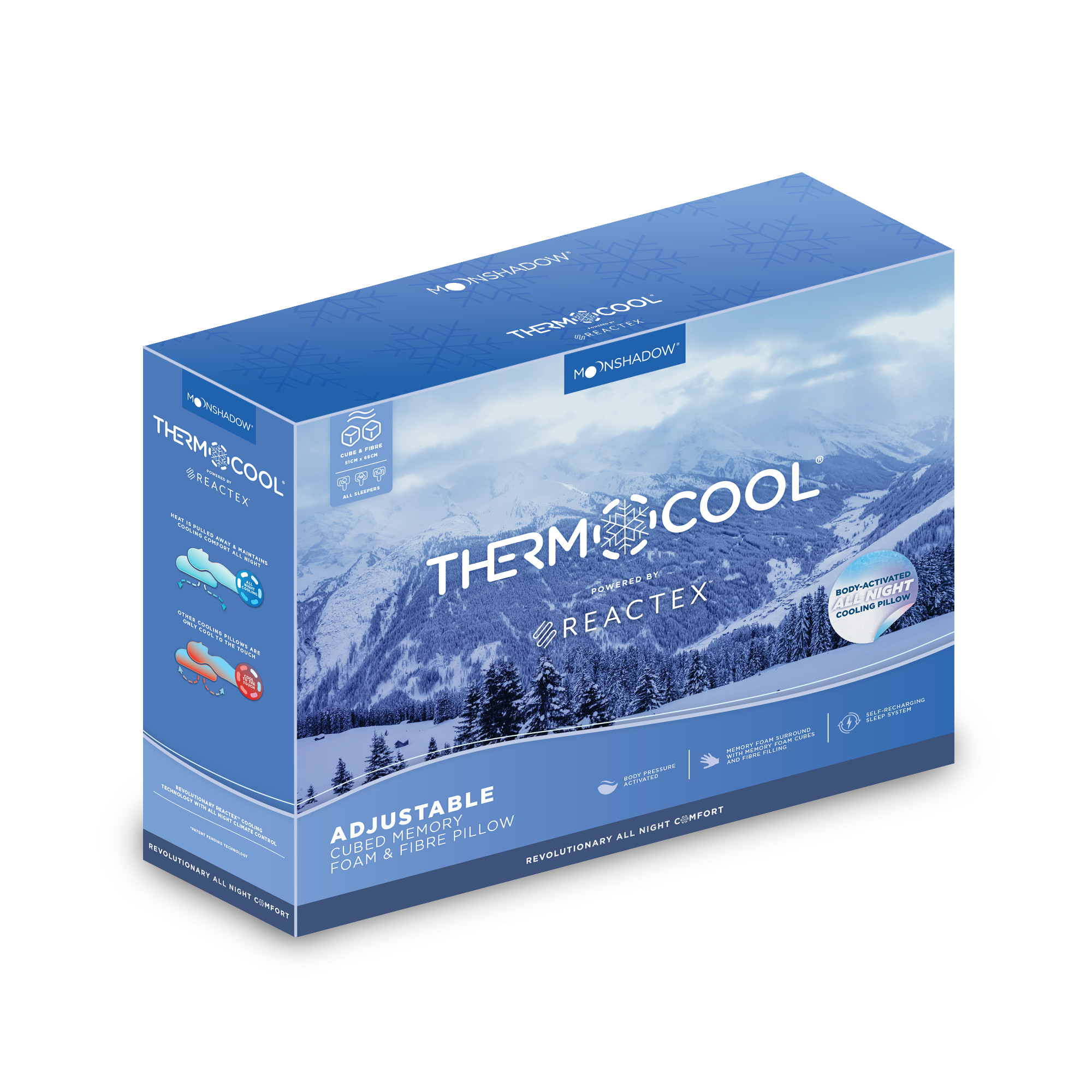 Thermocool® Adjustable Cube Pillow
