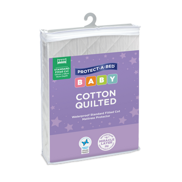 Cotton Quilted Fitted Waterproof Cot Mattress Protector