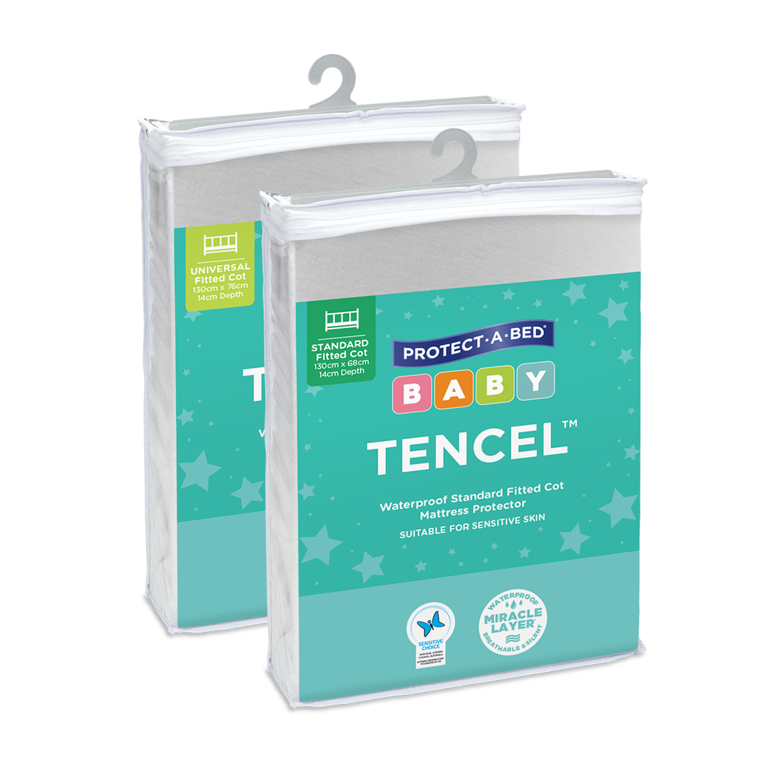 Tencel™ Fitted Waterproof Cot Mattress Protector