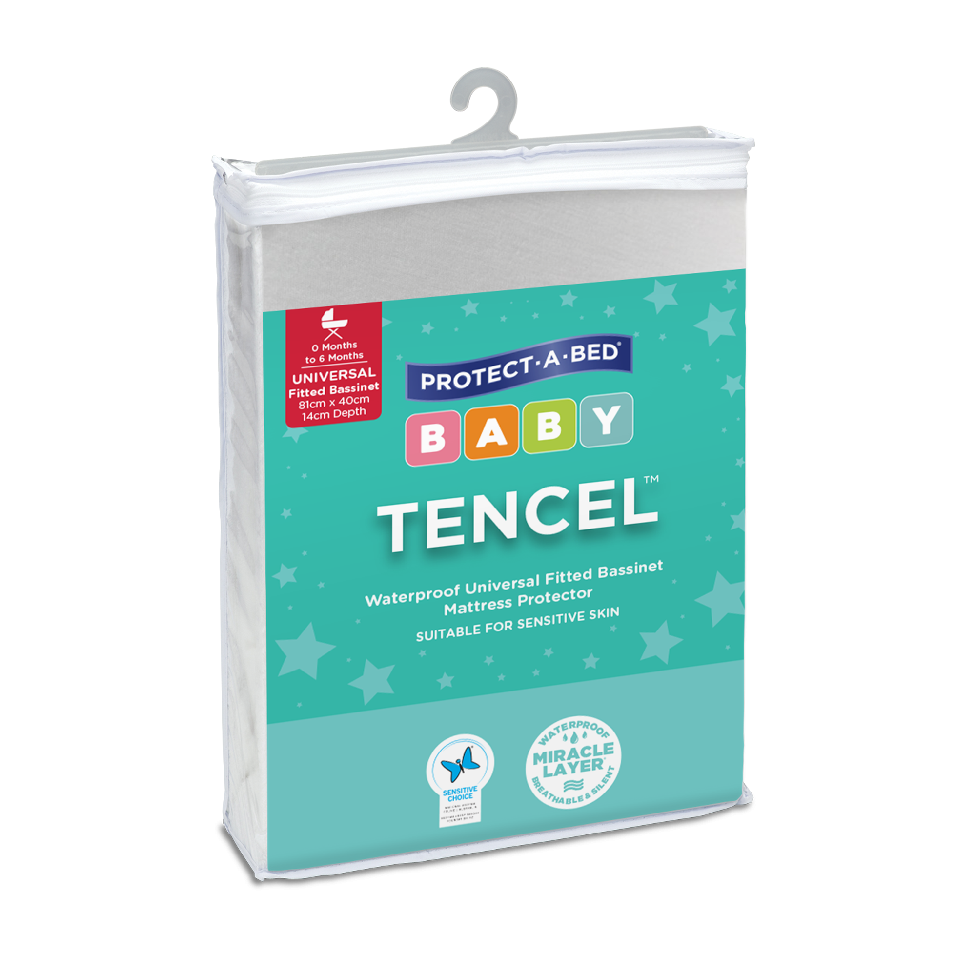 Tencel™ Fitted Waterproof Bassinet Mattress Protector