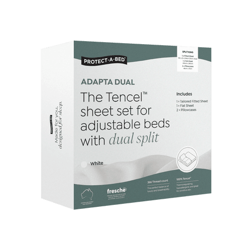 Adapta Dual Tencel™ Sheet Sets for Adjustable Beds with a Dual Split
