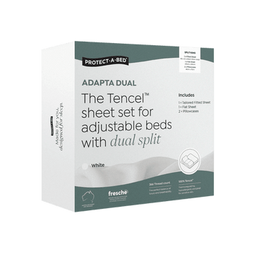 Adapta Dual Tencel™ Sheet Sets for Adjustable Beds with a Dual Split