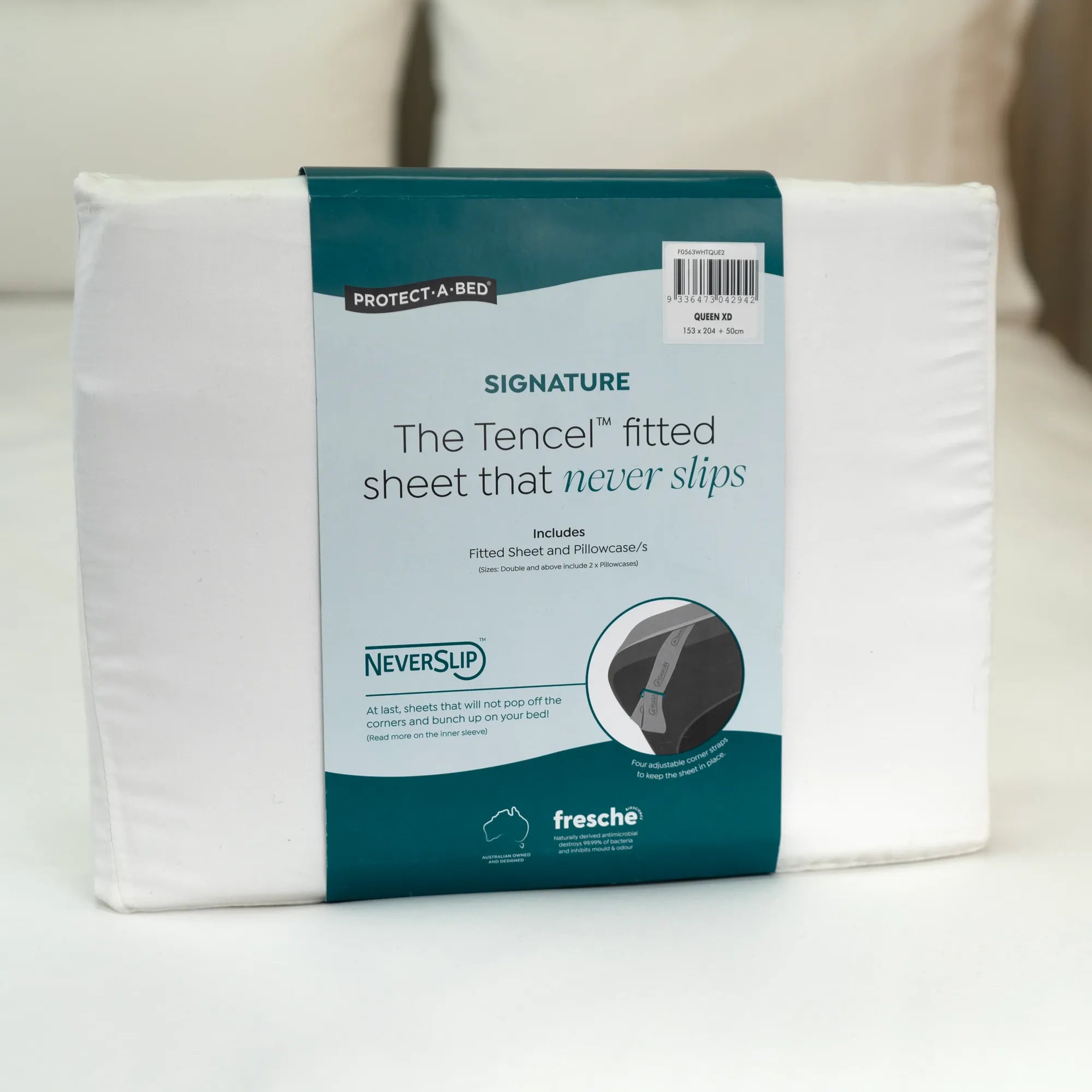Signature Tencel™ Tailored Neverslip™ Fitted Sheets and Pillowcases