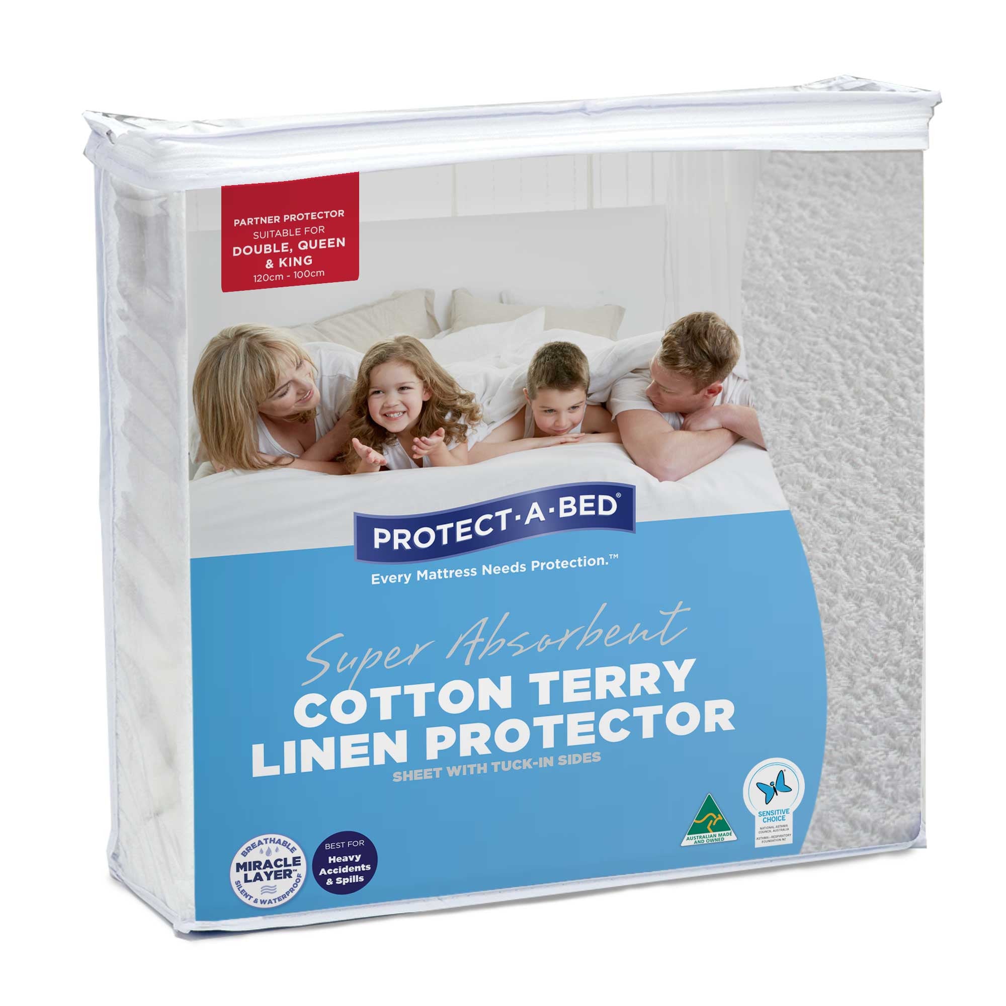 Cotton Terry Linen Protectors - Protect-A-Bed