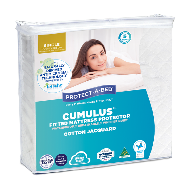 Cumulus Fitted Waterproof Mattress Protector - Protect-A-Bed